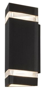 LUMINÁRIA ARANDELA TRIANGULAR ESTERNA PRETA