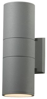 LUMINÁRIA ARANDELA TUBULAR ESTERNA CINZA 