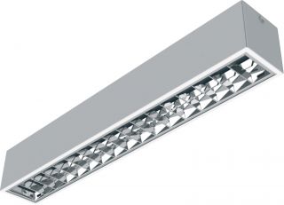 LUMINÁRIA RET ALETADA T5 SOBREPOR