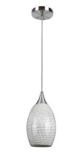 PENDENTE DROP LINE VIDRO BRANCO