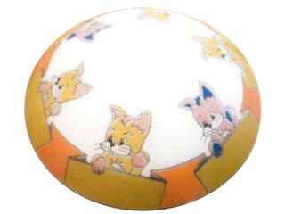 LUMINÁRIA PLAFON COM GATOS VIDRO