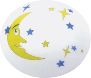 LUMINÁRIA PLAFON COM LUA E ESTRELAS