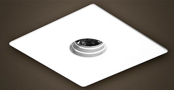 MINI EMBUTIDO QUADRADO LASER COM FACE PLANA