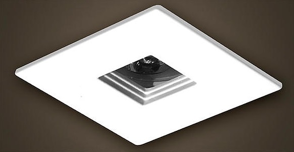 MINI EMBUTIDO QUADRADO LASER COM FACE PLANA